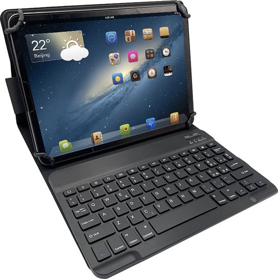 Samsung Galaxy Tab A 10.1 (2016) Bluetooth Toetsenbord Case Zwart