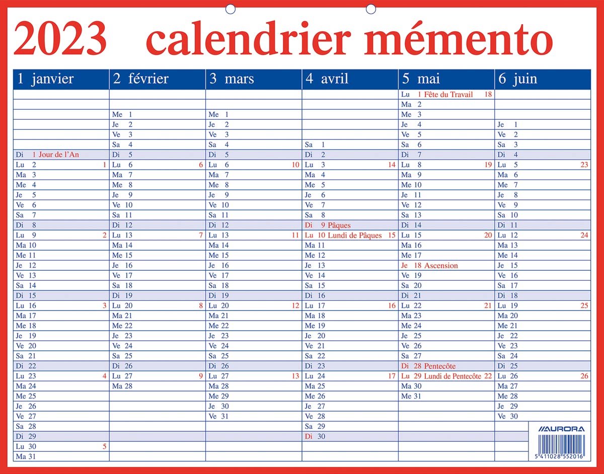Aurora Memento 20 Franstalig, 2025 50 stuks
