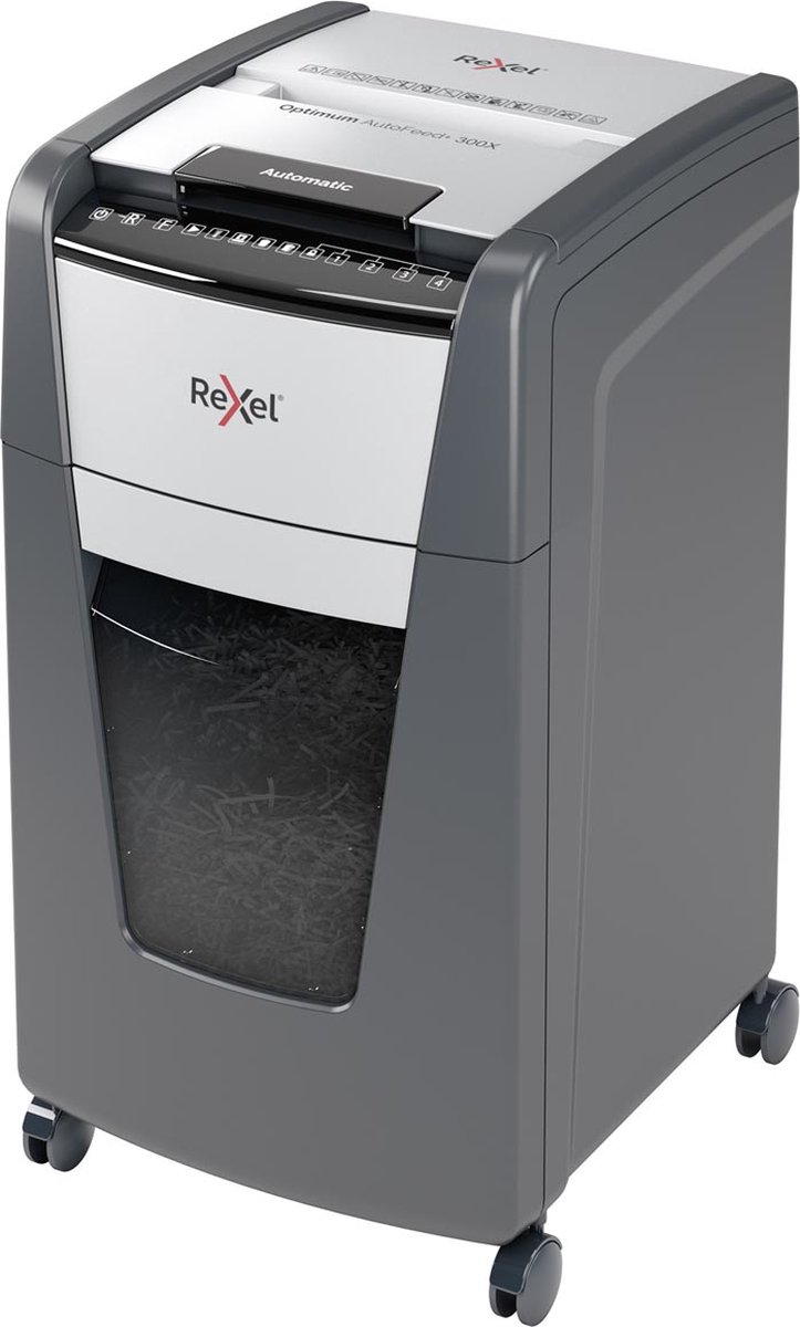 Rexel Optimum AutoFeed+ 300X Fluisterstille Papierversnipperaar thumbnail 2