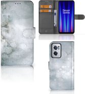 Flip case OnePlus Nord CE 2 Smartphone Hoesje Painting Grey