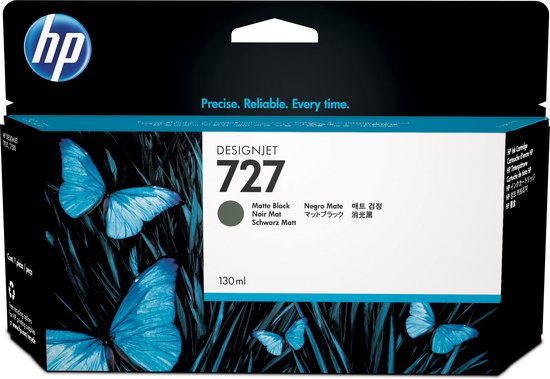 Foto: Hp 727 inktcartridge mat zwart b3p22a 