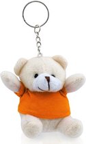 Porte-clés ours avec chemise orange