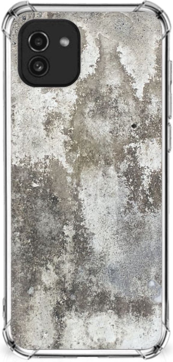Samsung Galaxy A03 Anti-Shock Hoesje Beton Print