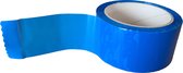 PP-acryl tape. Blauw. 50mm x 66mtr. 6 rollen + tape-dispenser + Kortpack pen (020.0819)