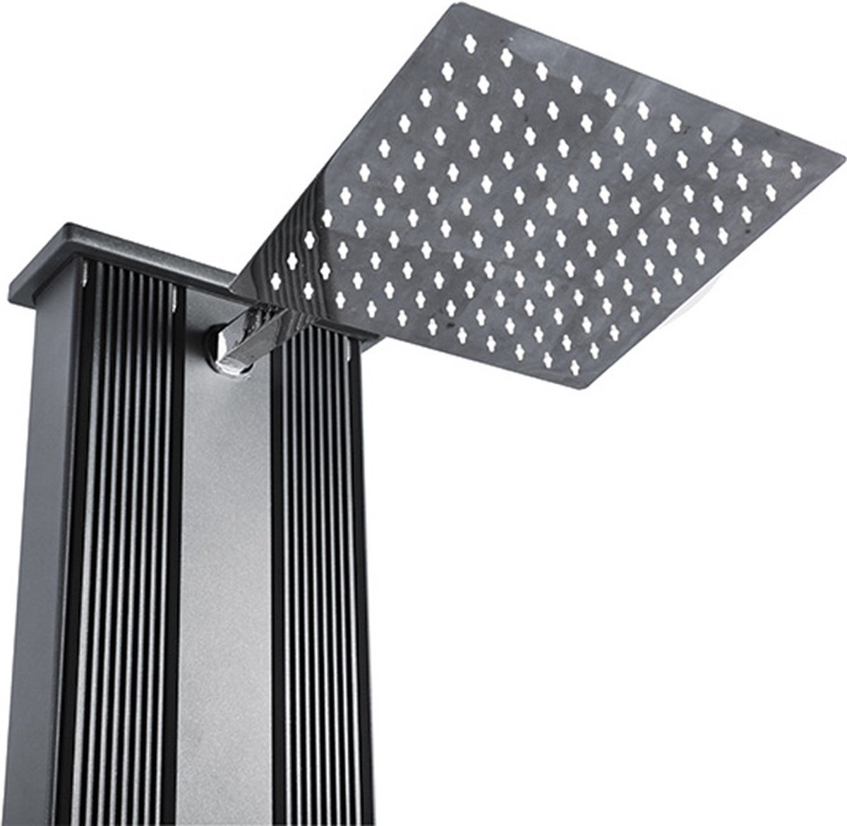 Formidra Dada Straight hybride buitendouche - Geborsteld aluminium antraciet