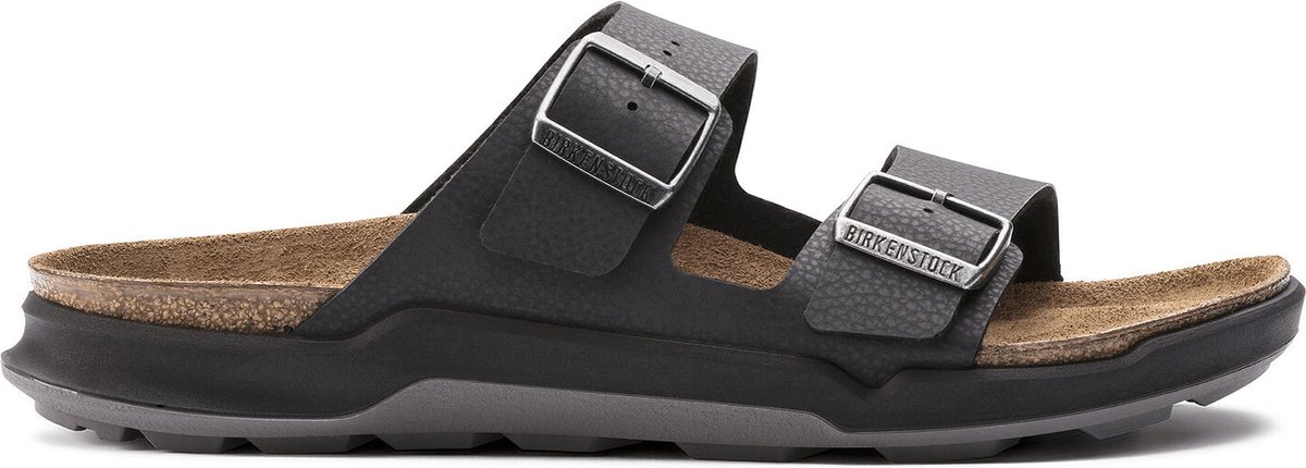 Birkenstock Arizona Heren Slippers Desert Soil Regular-fit Imitatieleer Zwart
