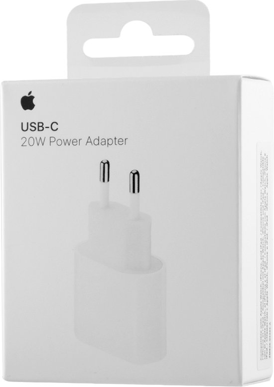 Apple 20W Power adapter - USB-C aansluiting - Snellader iPhone - Wit - Apple