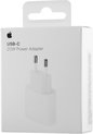 Apple 20W Power adapter - USB-C aansluiting - Snellader iPhone - Wit
