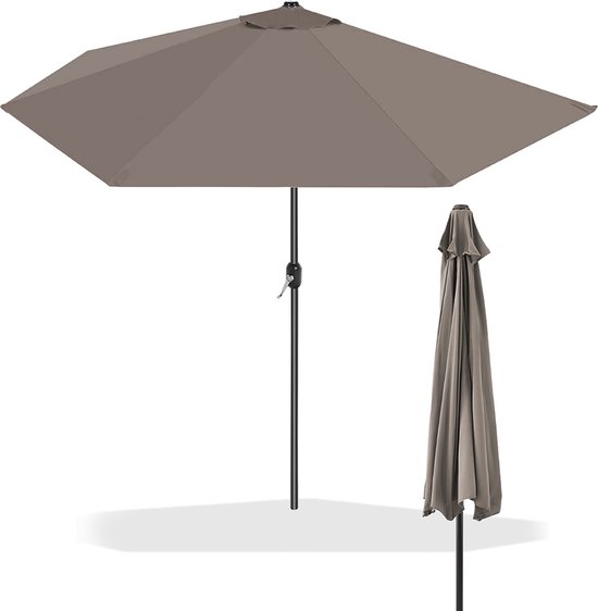 Sombrilla Parasol - Waterdicht - UV-bescherming -270x135x230 cm