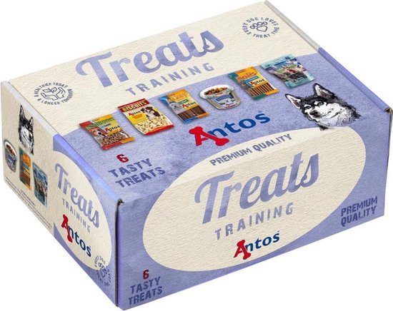 Antos cadeaubox voor honden Trainers & Treats - hondensnacks