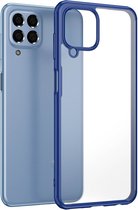 Mobigear Hoesje geschikt voor Samsung Galaxy M33 Telefoonhoesje Hardcase | Mobigear Shockproof Backcover | Schokbestendig Galaxy M33 Telefoonhoesje | Anti Shock Proof - Donkerblauw