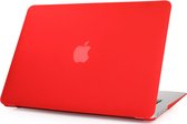 Mobigear Laptophoes geschikt voor Apple MacBook Air 13 Inch (2010-2019) Hoes Hardshell Laptopcover MacBook Case | Mobigear Matte - Rood - Model A1369 / A1466