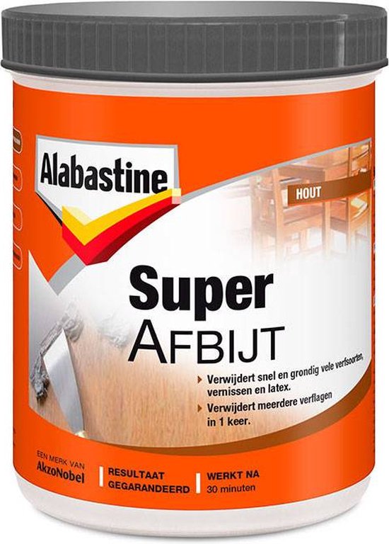 Alabastine Superafbijt Hout - Transparant - 500 ml - Alabastine