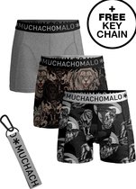 Muchachomalo-3-pack onderbroeken voor mannen-Elastisch Katoen-Boxershorts - Maat S