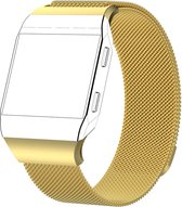 Milanees bandje - goud, geschikt voor Fitbit Ionic - maat S/M