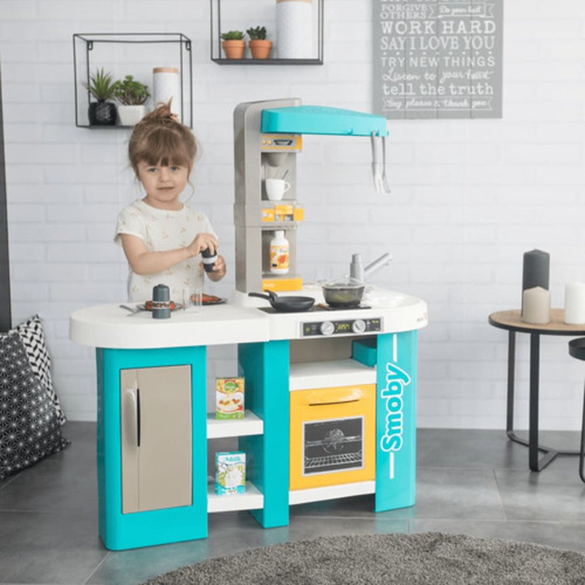 Cuisine électronique Tefal Studio Kitchen Bubble avec 28 accessoires Smoby