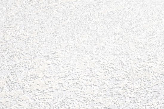 Pleister-look behang Profhome 248718-GU overschilderbaar vliesbehang licht gestructureerd in spachtelputz look mat wit 5,33 m2
