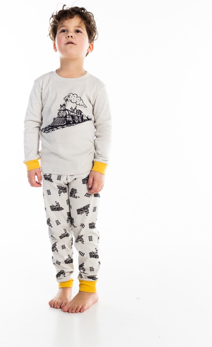 Trendy Pyjama met Trein - 100% Katoen - Super Comfortabel