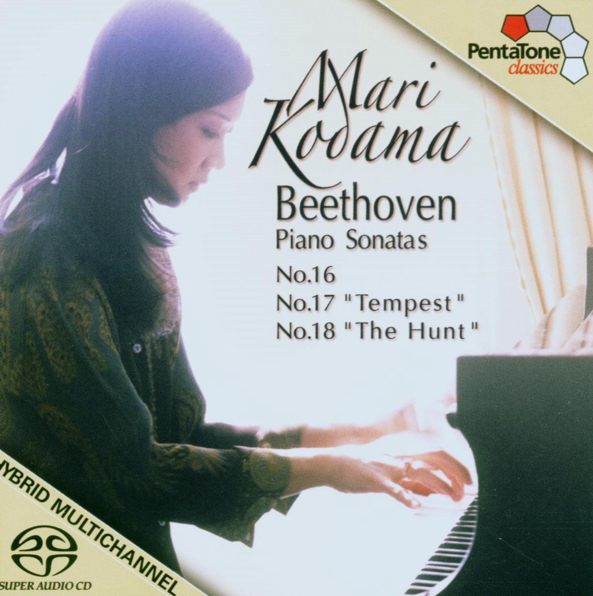 Mari Kodama - Beethoven: Piano Sonatas Nos. 16, 17 "Tempest" and 18 "The Hunt" (SACD)