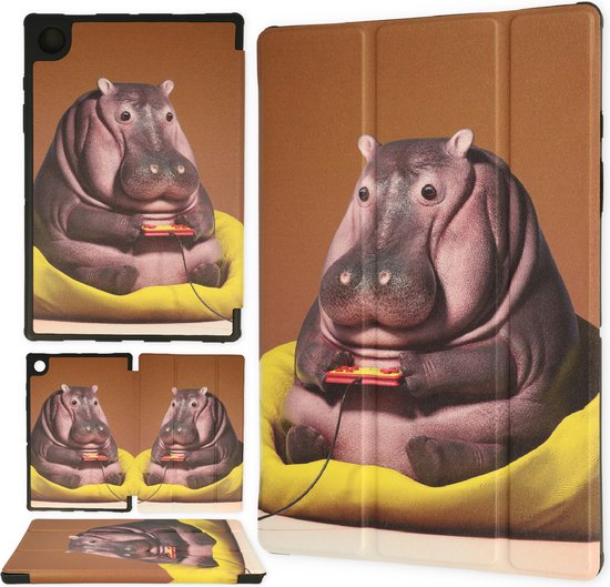 Samsung Galaxy Tab A8 2021 10.5 inch Hoes Hippo Tri Fold Tablet Case