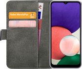 Mobilize Classic Gelly Wallet Telefoonhoesje geschikt voor Samsung Galaxy A22 5G Hoesje Bookcase Portemonnee - Zwart