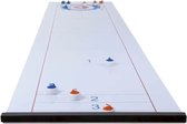 Longfield curling en shuffle bordspel wit 180 x 39 cm