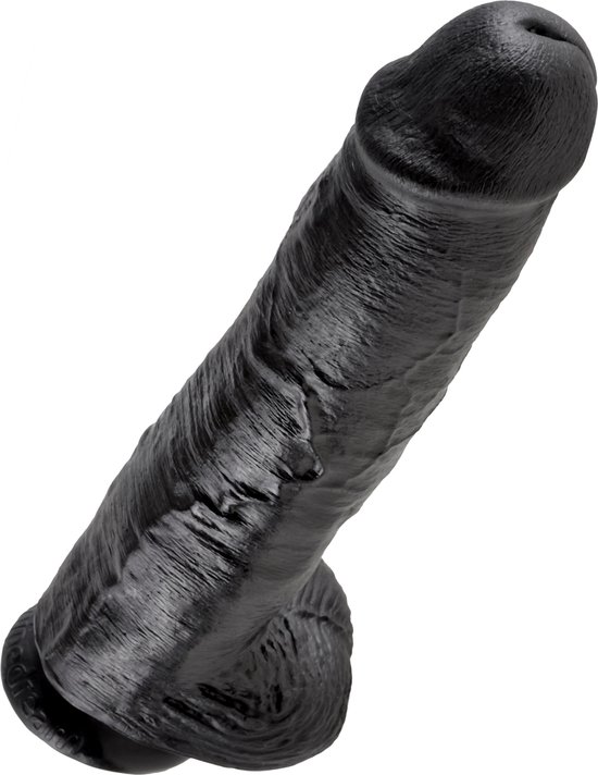 Pipedream King Cock Realistische Dildo met Ballen en Zuignap - 28 cm - Zwart