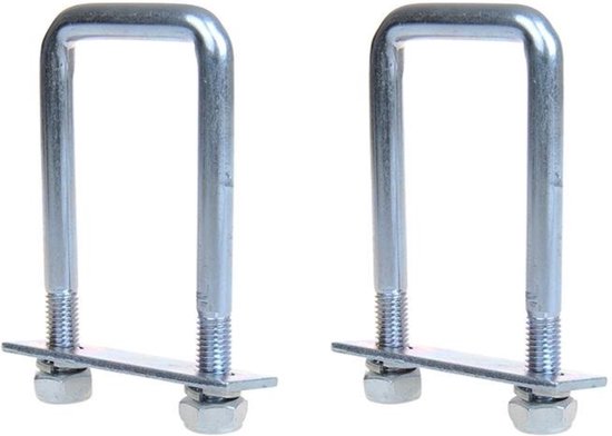 ProPlus Rechthoekige U-beugels - thermisch verzinkt - 40 x 110 mm - set van 2 stuks van ProPlus — afbeelding 2