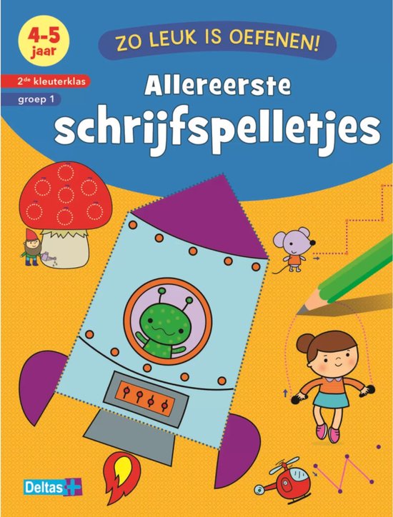 Boek Zo Leuk Is Oefenen Schrijfspelletjes 4-5 Jaar