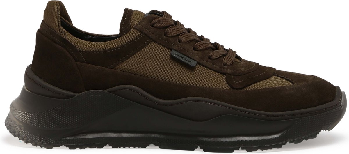 Greyder Lab - Sneaker GL-214-10 Army - Schoenmaat 42cm - Leer,Katoen,Duurzaam Heren Veterschoenen