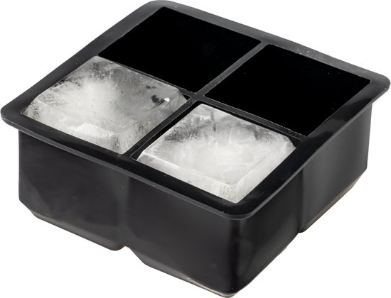 Ijsblokjesvorm Zwart 4 Bollen & 4 Blokken
