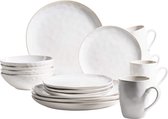 Luxe Servies - serviesset 4 personen - dinnerset - borden, schalen, mokken set - duurzaam - premium kwaliteit