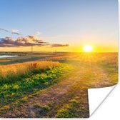 Affiche Soleil - Nature - Paysage - 75x75 cm