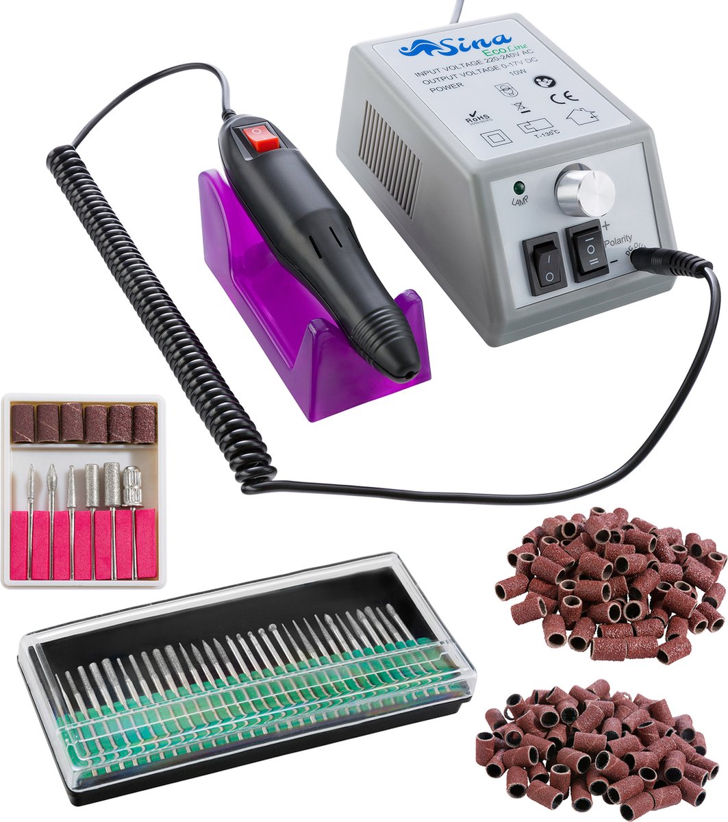 SINA Professionele Freesmachine Manicure Pedicure Nagelfrees Nagels Design Grijs