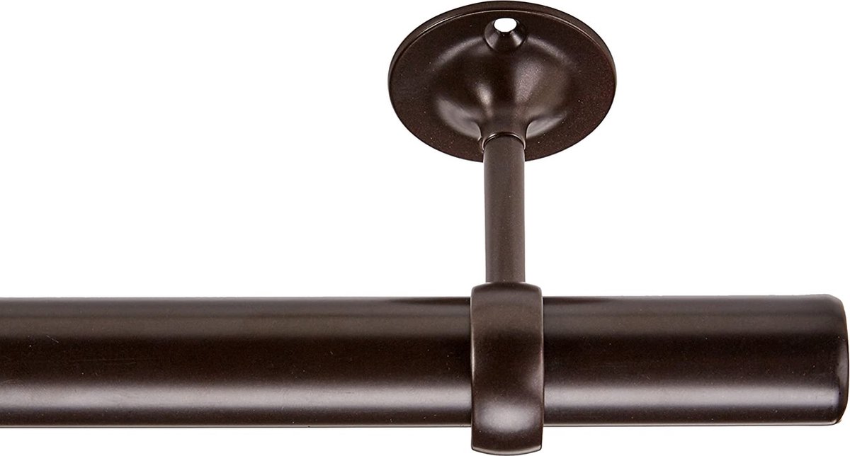 Wandbeslag gordijnroede - gun metal - 28mm - S/2 (2016380) | Leen Bakker Wandbeslag gordijnroede - gun metal - 28mm - S/2 (2016380) | Leen Bakker