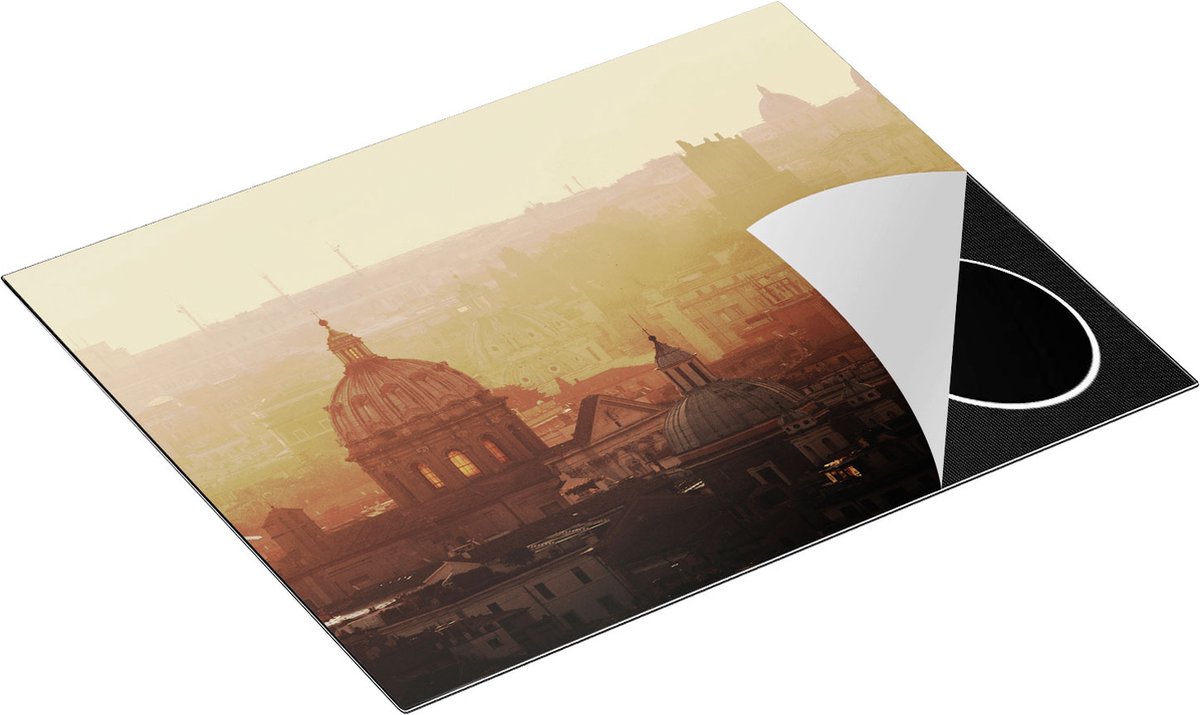 Chefcare Inductie Beschermer Rome Stad bij Zonsopgang - 65x55 cm - Afdekplaat Inductie - Kookplaat Beschermer - Inductie Mat