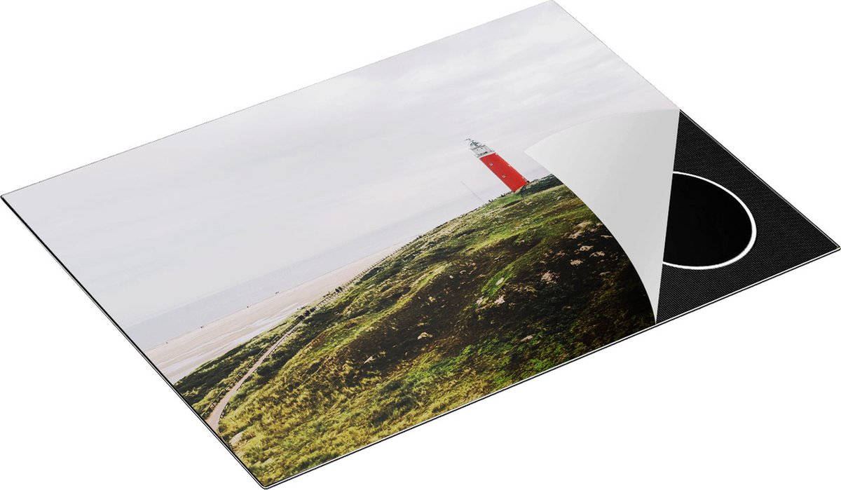 Chefcare Inductie Beschermer Vuurtoren Texel - 70x55 cm - Afdekplaat Inductie - Kookplaat Beschermer - Inductie Mat