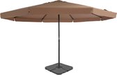 vidaXL - Parasol - met - draagbare - voet - taupe