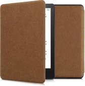Housse kwmobile pour Amazon Kindle Paperwhite (11. Gen - 2021) - housse de protection liseuse en feutre - marron