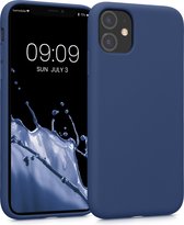 kwmobile telefoonhoesje geschikt voor Apple iPhone 11 - Hoesje voor smartphone - Back cover in marineblauw