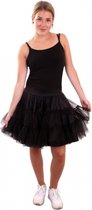 Petticoat verkleedkleding voor dames zwart - Verkleed accessoires rokken