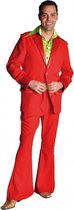 Rood seventies kostuum voor heren 56-58 (l)