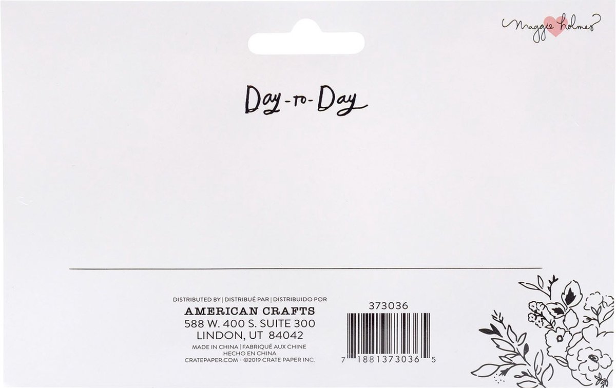 Crate Paper Day-to-Day disc planner stencil Alphabet