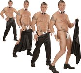 Widmann - Chippendales Kostuum - Wegtrek Mannelijke Stripper Broek Chippendale - Zwart - Medium / Large - Carnavalskleding - Verkleedkleding