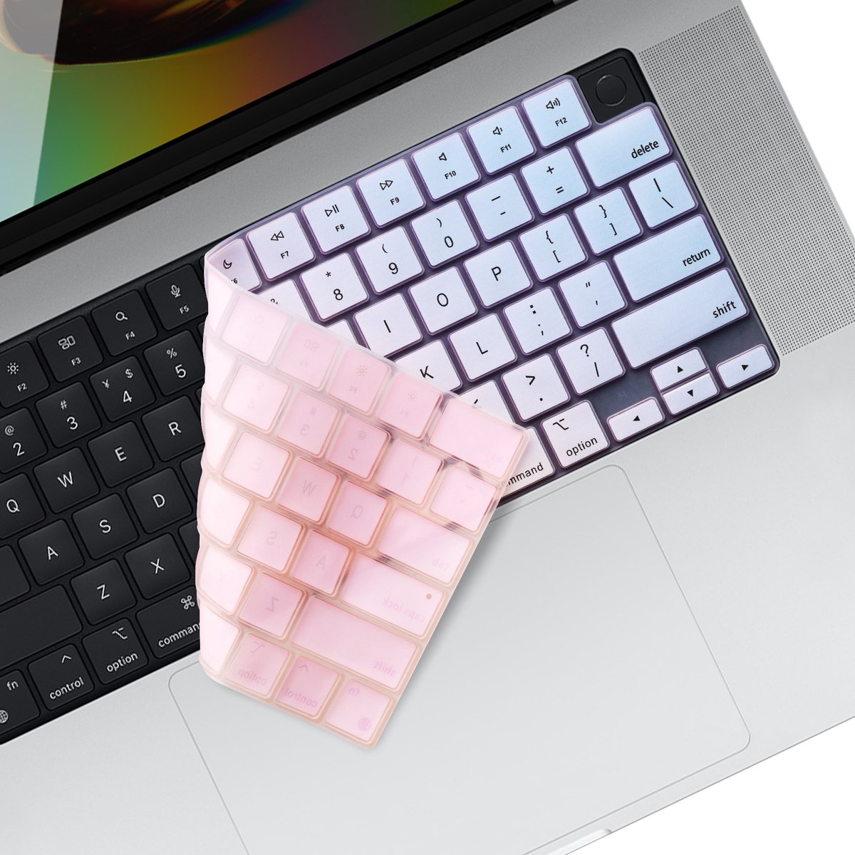 kwmobile toetsenbordcover van silicone - Compatibel met Apple MacBook Pro 16