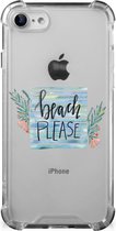 Telefoon Hoesje iPhone SE 2022/2020 | iPhone 8/7 Hoesje maken met transparante rand Boho Beach