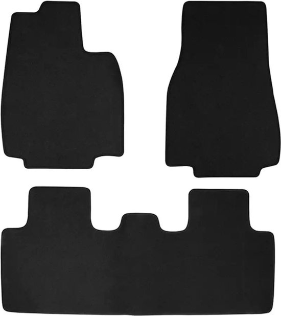 Vloermatten 5 Delig F10 F11 Premium Velours Automatten 4 Zwart Nubuckleer Rand 627790245