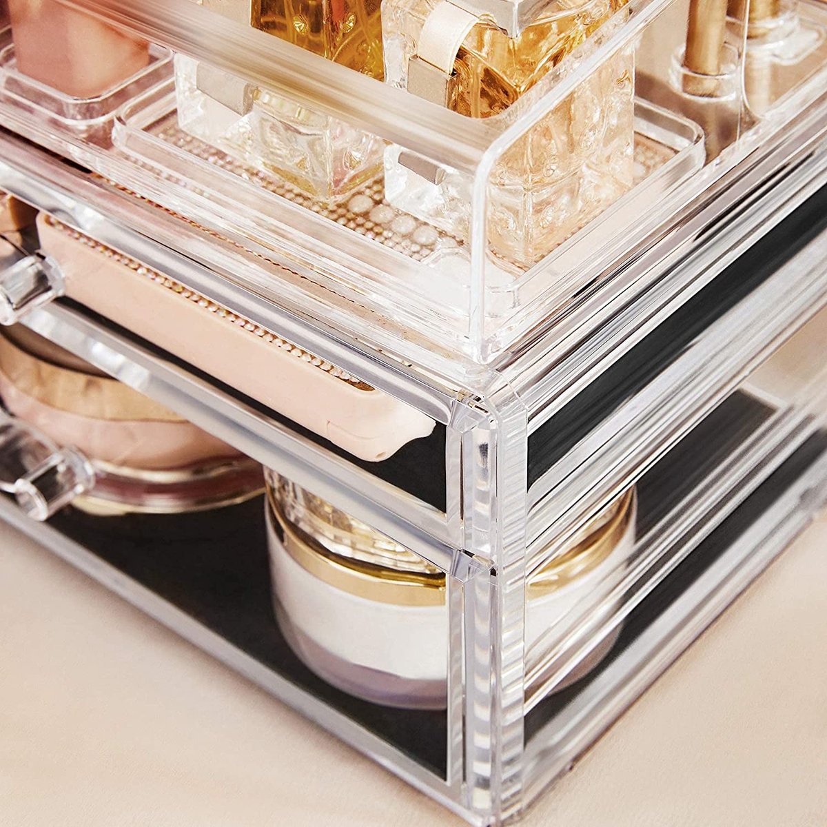 Organisateur De Maquillage Transparent MIK - 17,3x9,4x6,6 Cm - Style Minimaliste