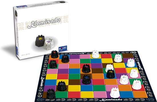 Thumbnail van een extra afbeelding van het spel Kamisado strategisch 2 spelers bordspel