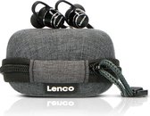 Lenco EPB-160BK - Sweatproof Bluetooth® oordopjes - Inclusief powerbank case - Zwart